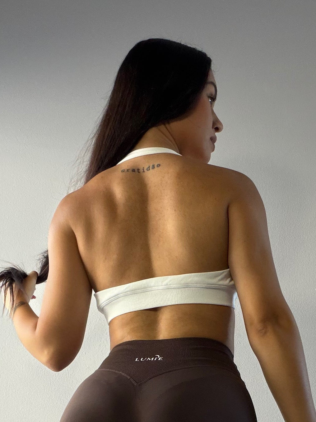 HALO HALTER TOP - WHITE