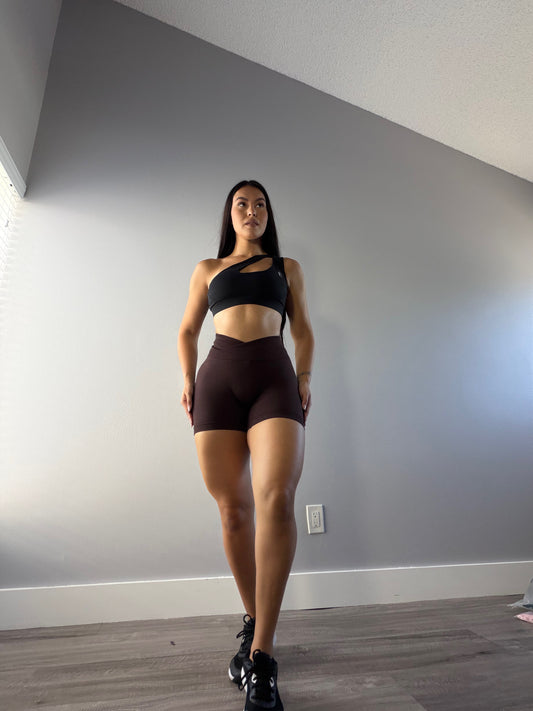 SCULPT ESSENTIAL SHORTS - BROWN