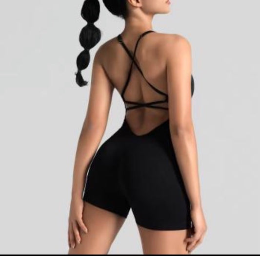 SERENITY ROMPER - BLACK