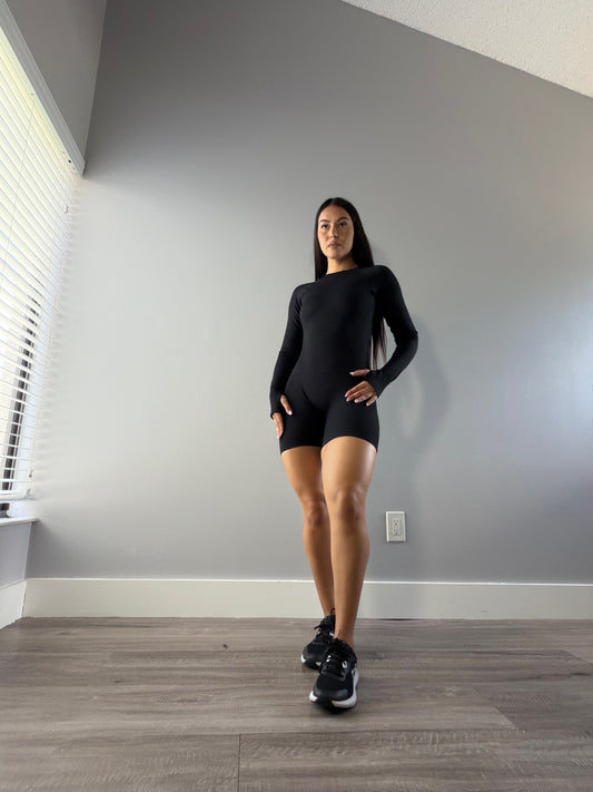 LUXE ROMPER - BLACK